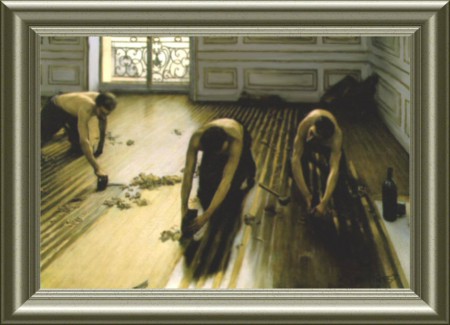 Caillebotte les raboteurs de parquet (reproduction)